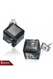 SALE - Auskarai su pusbrangiu akmeniu